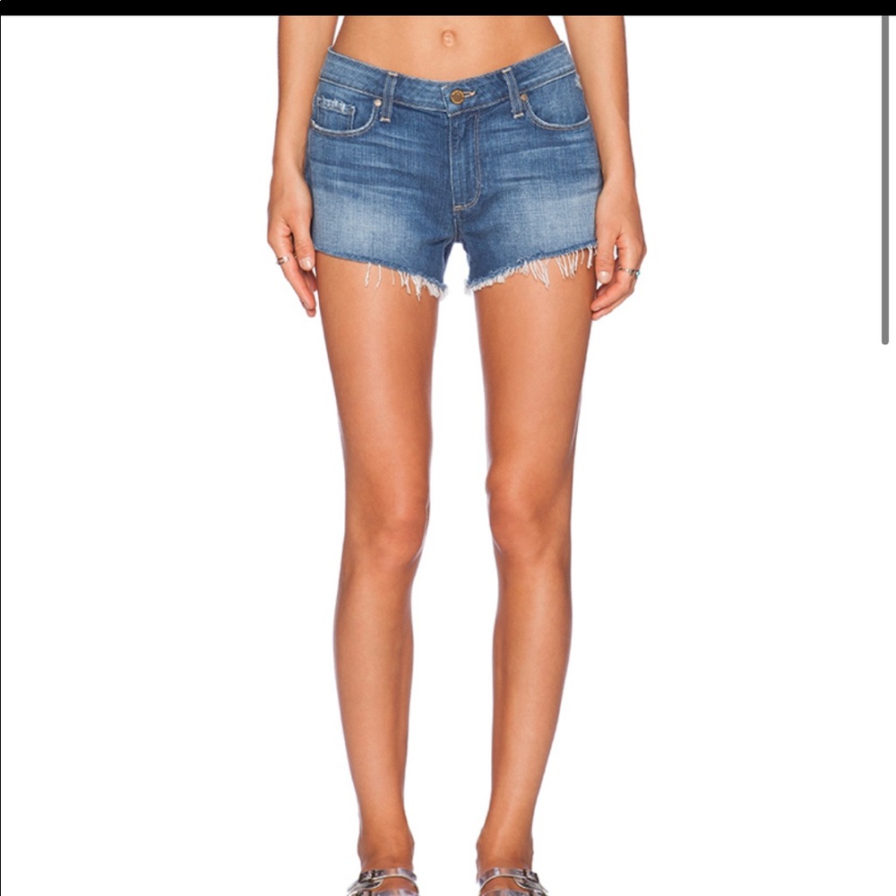 PAIGE Keira cut off jean shorts in Robyn
